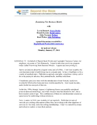 1 Examining New Business Models with Lyron Bennett, Sourcebooks