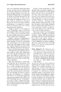 192 College & Research Libraries March 1997 Ness, the Implication