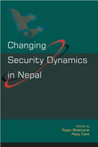 Changing Security Dynamics in Nepal