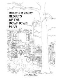 Elements for Vitality – Results of the Downtown Plan