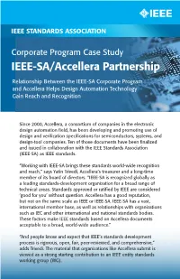 IEEE SA/Accellera Partnership
