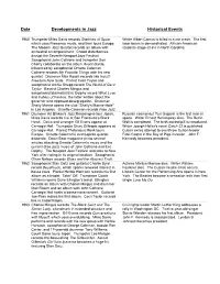 Jazz Timeline