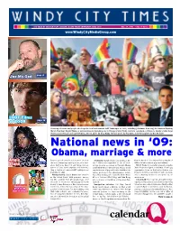 National News in ‘09: Obama, Marriage & More Angie It Was a Year of Setbacks and Progress