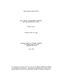 Nber Working Paper Series World Shocks