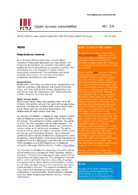 Open Access Newsletter Nr. 10