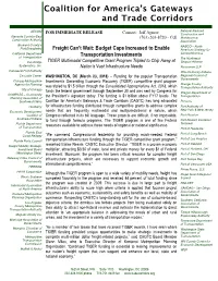 There Are a Number of Individual Transportation Coalitions