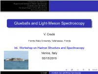 Glueballs and Light-Meson Spectroscopy