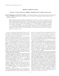 SHORT COMMUNICATION Presence of Vaejovis Franckei in Epiphytic