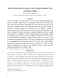 Study of Turning Takeoff Maneuver in Free-Flying Dragonflies