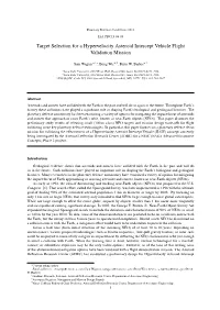 “Target Selection for a HAIV Flight Demo Mission,” IAA-PDC13-04