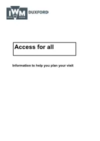 Access to IWM Duxford Access For