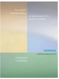As a Trusted Corporate Citizen We Drive Progress with Business Excellence
