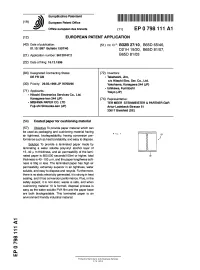 Coated Paper for Cushioning Material