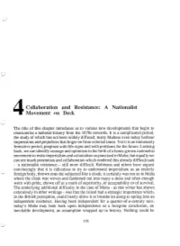 Collaboration and Resistance : a Nationalist Movement on Deck