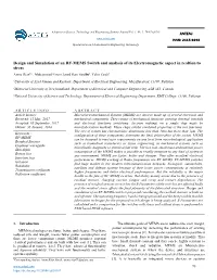 Design and Simulation of an RF-MEMS Switch and Analysis of Its