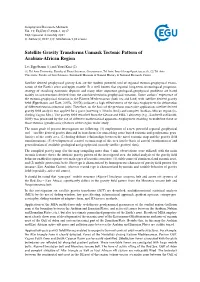 Satellite Gravity Transforms Unmask Tectonic Pattern of Arabian-African Region