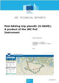 U-SAVE): a Product of the JRC Poc Instrument