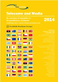 Getting the Deal Through – Telecoms and Media 2014 Edition