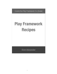 Play Framework Recipes V0.2