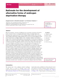 Rationale for the Development of Alternative Forms of Androgen Deprivation Therapy