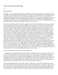 The Do's and Don'ts of Contest Flying by Richard Schreder the Subject Of