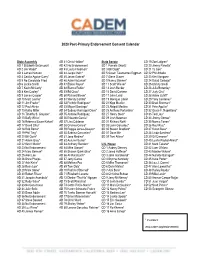 2020 Post-Primary Endorsement Consent Calendar