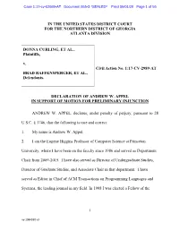 Andrew W. Appel, Curriculum Vitae