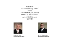 Sixty-Fifth Annual Assembly Journal of the Eastern Michigan District