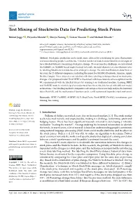 Text Mining of Stocktwits Data for Predicting Stock Prices