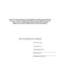 The Analysis of the Mcf7 Cancer Model System And