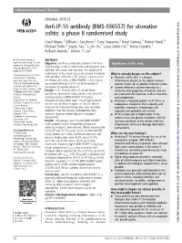 (BMS-936557) for Ulcerative Colitis