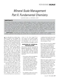 Mineral Scale Management Part II