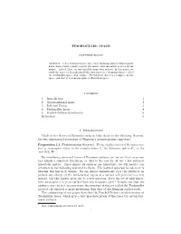 TEICHM¨ULLER SPACE Contents 1. Introduction 1 2. Quasiconformal