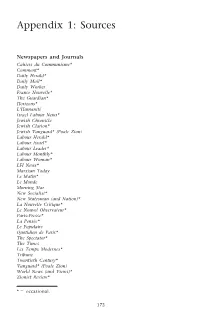 Appendix 1: Sources