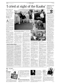 'I Cried at Sight of the Kaaba'
