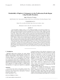 Predictability of Explosive Cyclogenesis Over the Northwestern Paciﬁc Region Using Ensemble Reanalysis