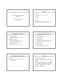 Programming Domains Programming Domains (2)