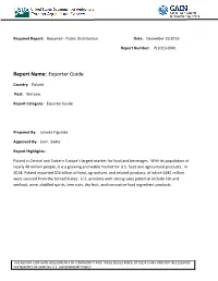 Report Name: Exporter Guide