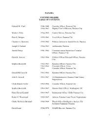 Table of Contents