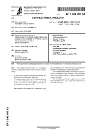 Transparent Amorphous Polyamides Based on Diamines and on Tetradecanedioic Acid