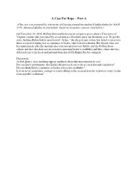 A Case for Rape – Part A