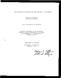 Anglo-American Relations and the Dismissal of Macarthur
