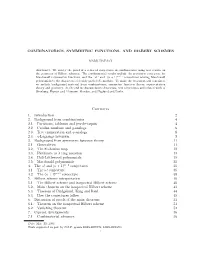 Combinatorics, Symmetric Functions, and Hilbert Schemes
