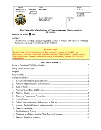 Firearms Sop Draft