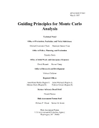 Guiding Principles for Monte Carlo Analysis (Pdf)