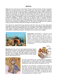Medieval Art and Architecture