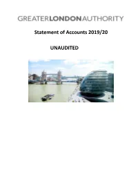 Statement of Accounts 2019/20 UNAUDITED