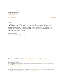 A Voice and Pointing Gesture Interaction System for Supporting