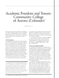 Community College of Aurora (Colorado)1