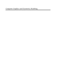 Computer Graphics and Geometric Modeling GOSPR 5/5/2005 5:47 PM Page Iii
